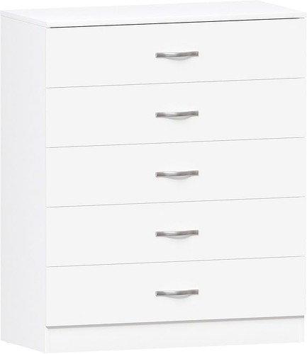 White chest drawers bedside - white,