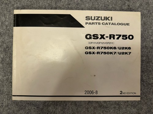 Gsxr 750 parts book 2nd - 750,
