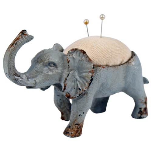 Elephant pin cushion - elephant, vintage