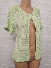 ROMAN Green and White Crochet