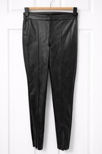 Black Faux Leather Trousers