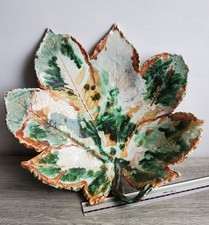 Studio Pottery Glazed Leaf