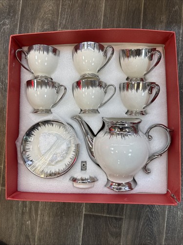 Luxury tea cup - set, silver&