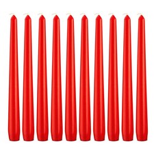 Red Tapered Candles 10 Pack