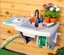 Outdoor Garden Sink with 40' Hose Reel and hose storage, Brand new, Boxed.