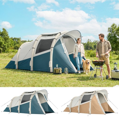 Inflatable camping tent air - camping, w/