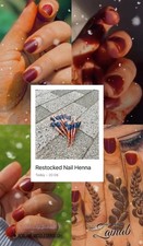 100% Natural Long Lasting/Permanent Chemical Free Nail Henna Cones Halal 