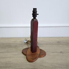 Art Deco Table Lamp Wooden Base 1930's - Bakelite Fittings / Working Order