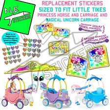 Stickers TO FIT Little Tikes Princess Horse and Carriage Magical Unicorn Ride-on