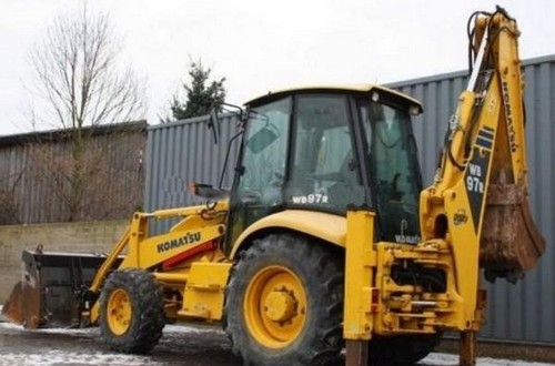 Komatsu wb97r backhoe loader - wb97r-2,
