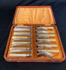 Vintage Fish Cutlery Set Of 6