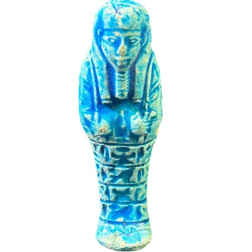Egyptian ushabti figurine - egyptian, blue