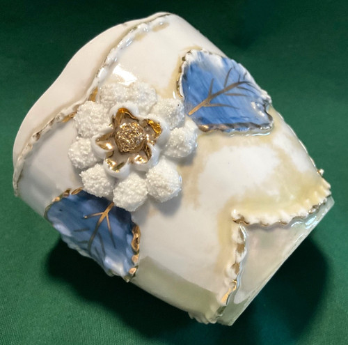 Antique gilded gold blue - antique,