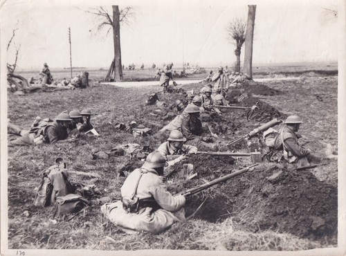 Original press photo ww1 nesle - press,