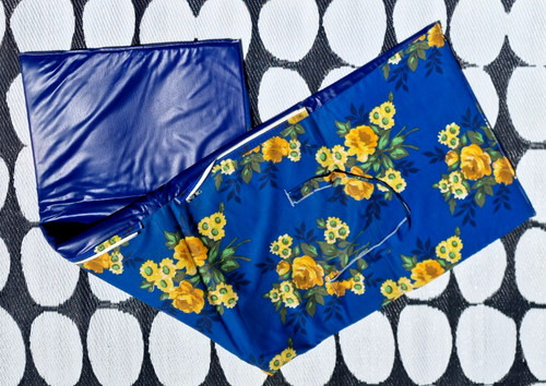 Retro floral sun bed - retro,
