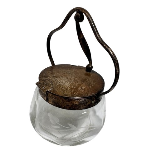 Antique etched glass - antique,