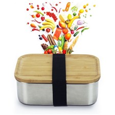  800 Ml Bento Salad Container for Lunch Stainless Steel Food Storage