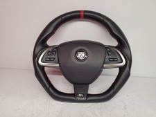 JAGUAR XK FLAT BOTTOM STEERING WHEEL MULTIFUNCTION 2007