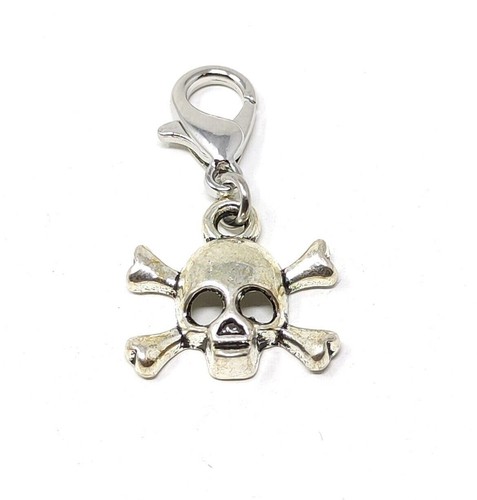 Tibetan silver clip charms - clip, on