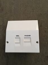 BT Telephone ADSL Broadband Faceplate Filter Adaptor