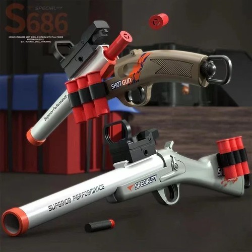Shell throwing shotgun - throwing, toy