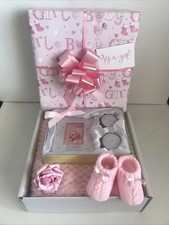 Luxury Baby Girl Gift Basket Hamper Maternity Baby Shower Gift New Baby Pink