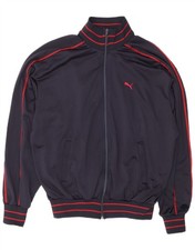 PUMA Mens Tracksuit Top Jacket XL Navy Blue Polyester DQ14