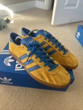 Adidas Malmo City Series Trainers Originals Size 10 Uk Yellow And Blue Gum Sole