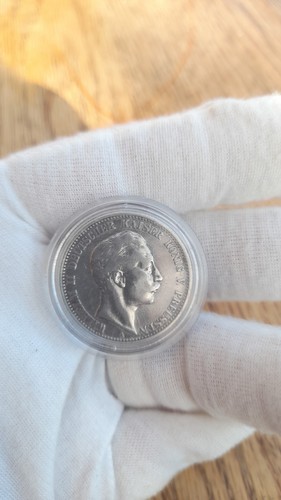 Old silver german coin - coin, 1905