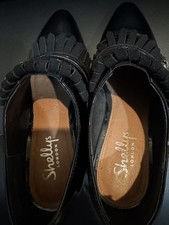 Shellys Patent Leather Fringed