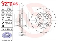 X2 PCS REAR BRAKE DISC ROTORS