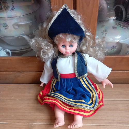 Vintage large doll soft - doll,