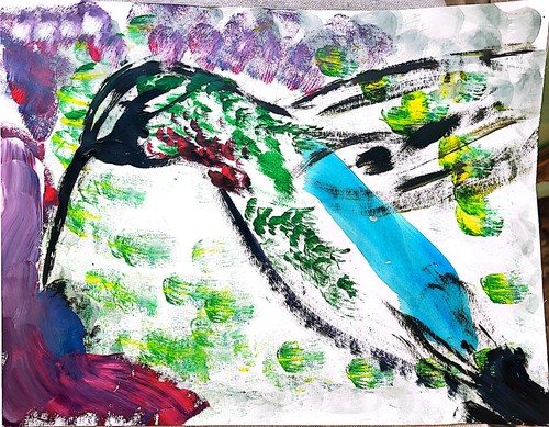Hummingbird unique abstract - hummingbird,