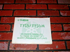 GENUINE YAMAHA TY50 TY50M ILLUSTRATED SPARE PARTS LIST / CATALOGUE. 1976