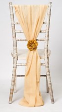 100 Gold Chiffon Chiavari