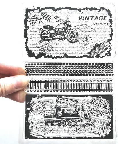 Clear stamps vintage vehicle - stamps,