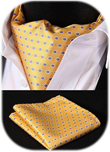 Men jacquard floral cravat - men's,