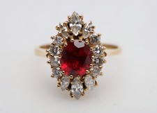 Gorgeous Ruby, Diamond, 18K Gold Ring