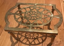 Vintage Solid Brass Trivet