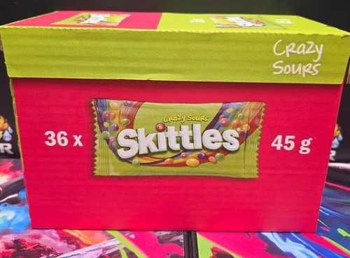 Skittles crazy sours 45g 36 - skittles,