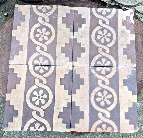 Antique french encaustic - antique,