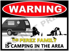 Personalized Camping Sign -