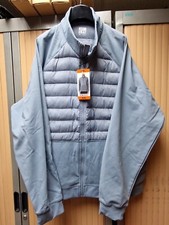 Mens 32 Degree Heat Puffa Jacket Full Zip Light Weight Mixed Fabric XXL