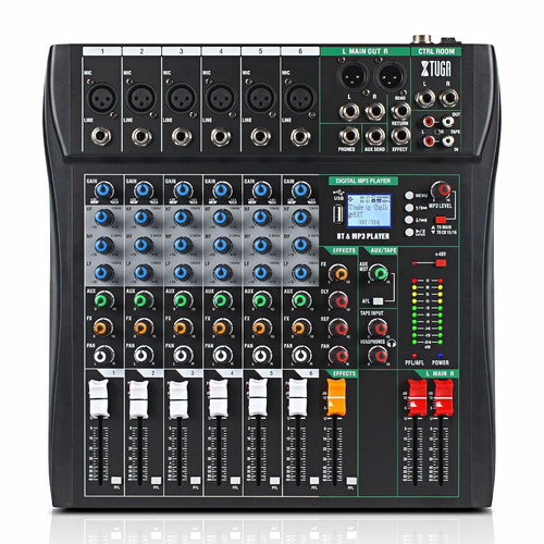 Channel audio mixer for - 6-channel,