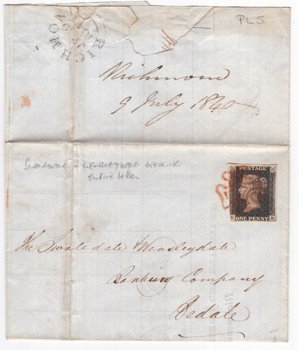 1840 fine penny black - penny,