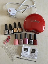 Gel Shellac Nail Polish Bundle Including UV Lamp, Colours, Base Coat Top Coat