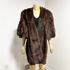 Vintage Brown Mink Cape Size