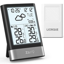 LIORQUE Weather Stations with Outdoor Sensor Wireless Indoor Outdoor Thermometer