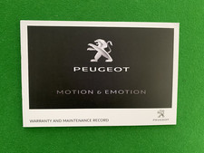 PEUGEOT SERVICE HISTORY BOOK RECORD BOOK GENUINE NEW** PARTNER