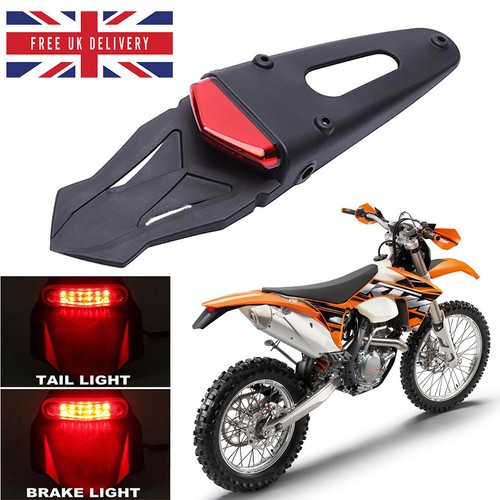 Dirt bike led rear fender - dirt,